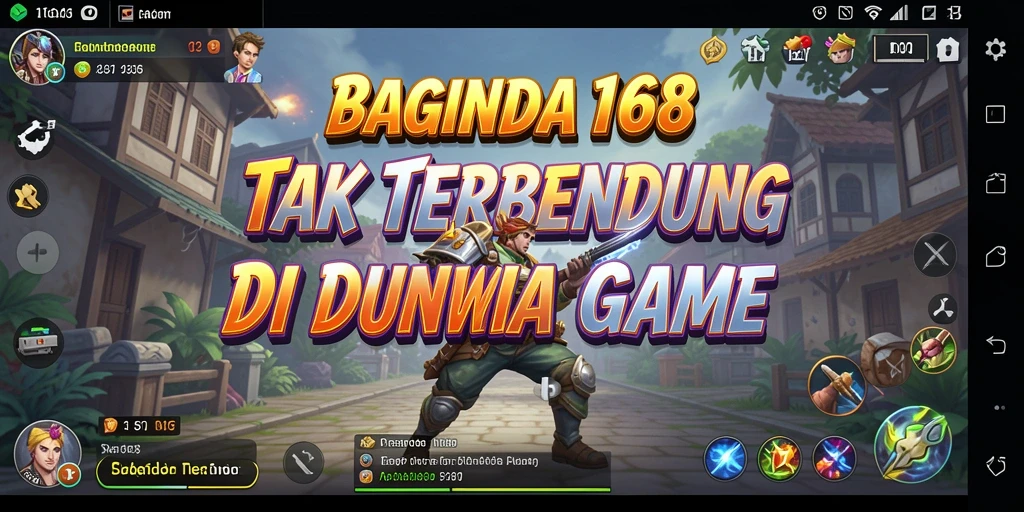 Screenshot utama BAGINDA168 menampilkan pertempuran aksi seru dengan karakter dinamis.