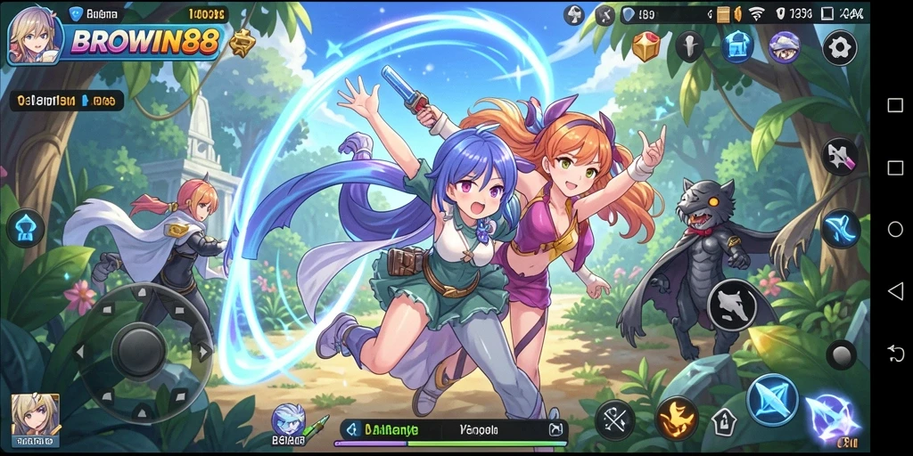Tampilan gameplay BROWIN88 dengan karakter Anime yang menakjubkan.