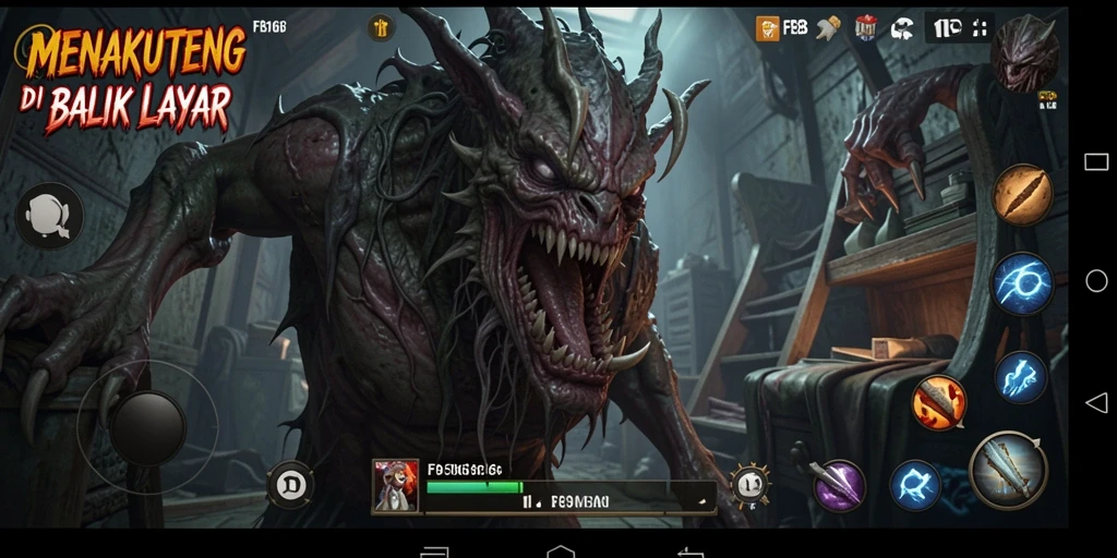 Screenshot FB168 menampilkan momen ketegangan dalam game Horror.