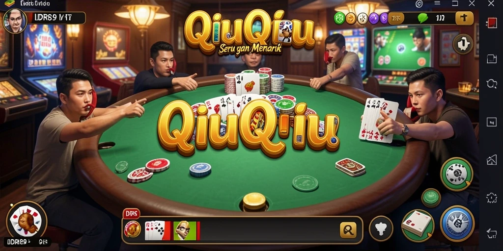 Tampilan gameplay QiuQiu yang menarik dan interaktif.