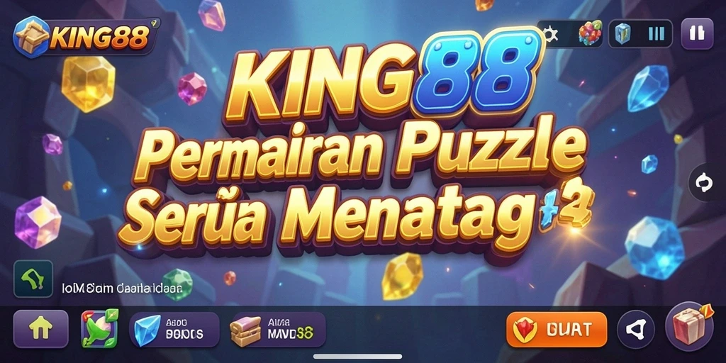 Tangkapan layar gameplay KING88 menunjukkan serunya bermain puzzle.