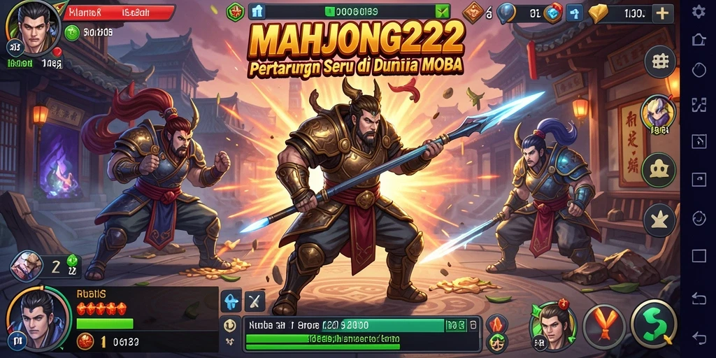 Tampilan gameplay seru dari MAHJONG222 dengan aksi intense.
