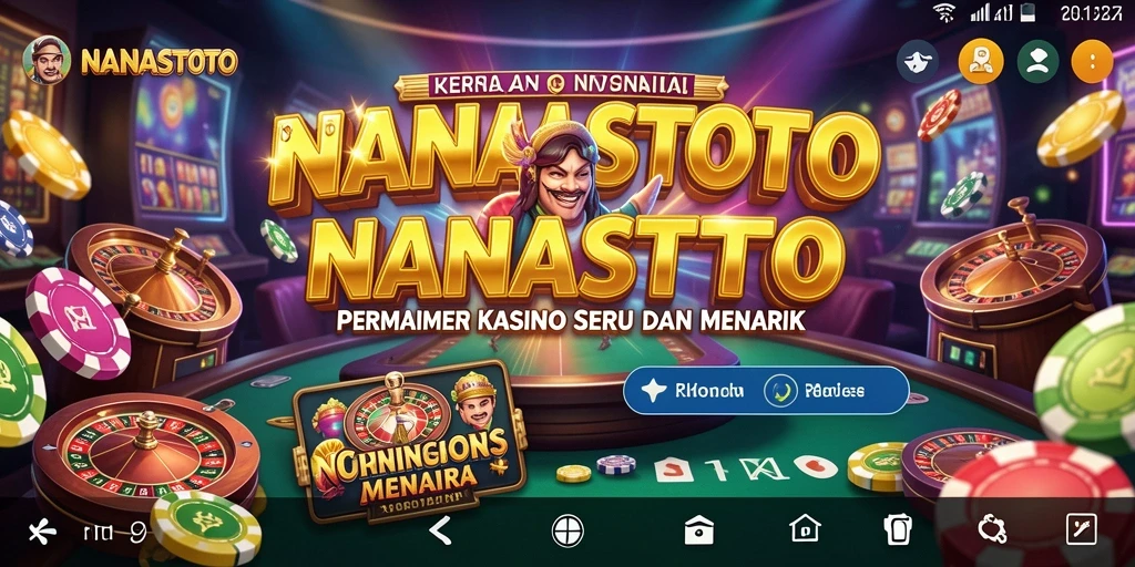 Screenshot NANASTOTO menunjukkan gameplay kasino yang mendebarkan.