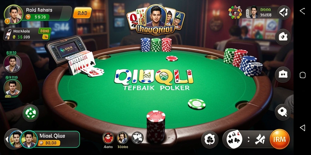 Screenshot utama RR44 menampilkan gameplay QiuQiu yang mendebarkan.